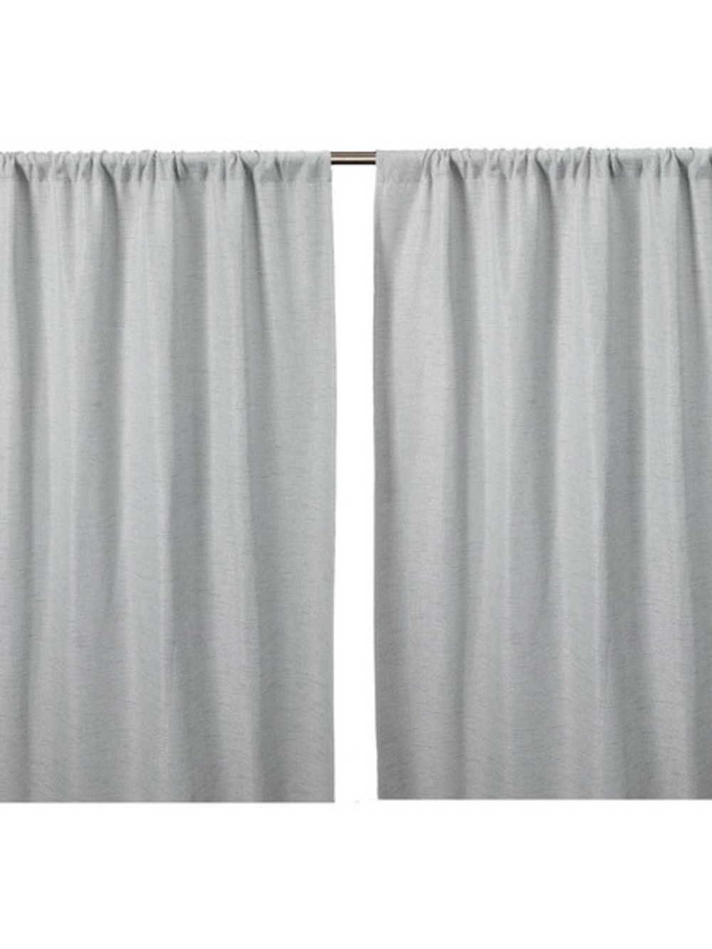 Gray Linen Window Curtain 2 Panels 37 inch by 84 inches